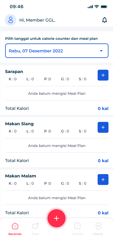 Meal Plans & Saved Meals screenshot 1